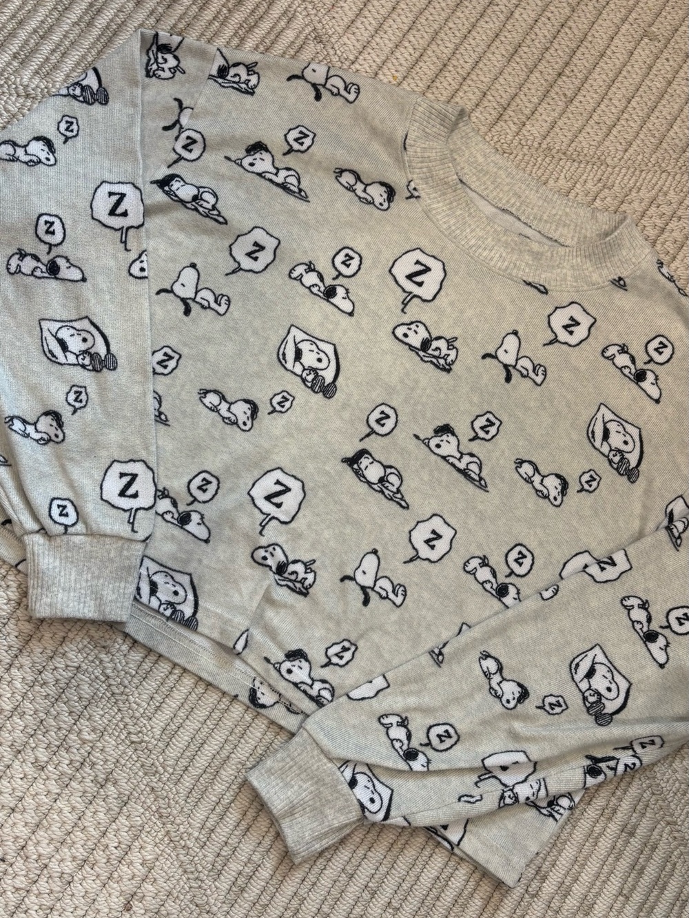 American Eagle Snoopy Pajama Top